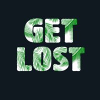 Get Lost Skull Palm - Dark variant Design